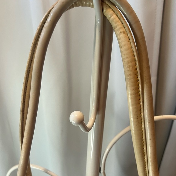 Dooney & Bourke Cream Shoulder Bag with Leather Trim - Picture 6 of 16